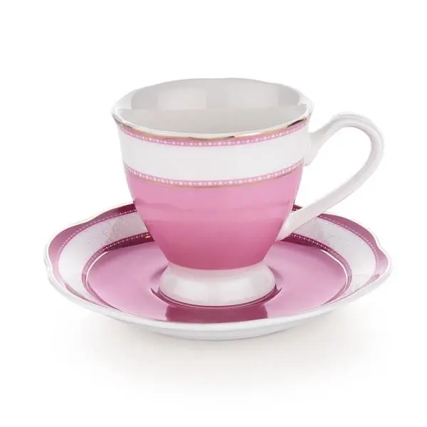 

DOLBOVI W.B.SCHAFER TRAUM 6 KİŞİLİK COFFEE FİNCAN KIT 12 OP. PINK mug кружка coffee cup cup