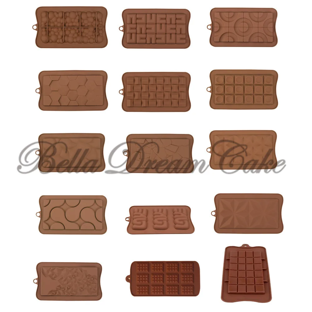 Various Shape Chocolate Silicone Mold Sugarcraft Mousse Moulds DIY Handmade Soap Mould Cake Decorating Tools Baking Accessories