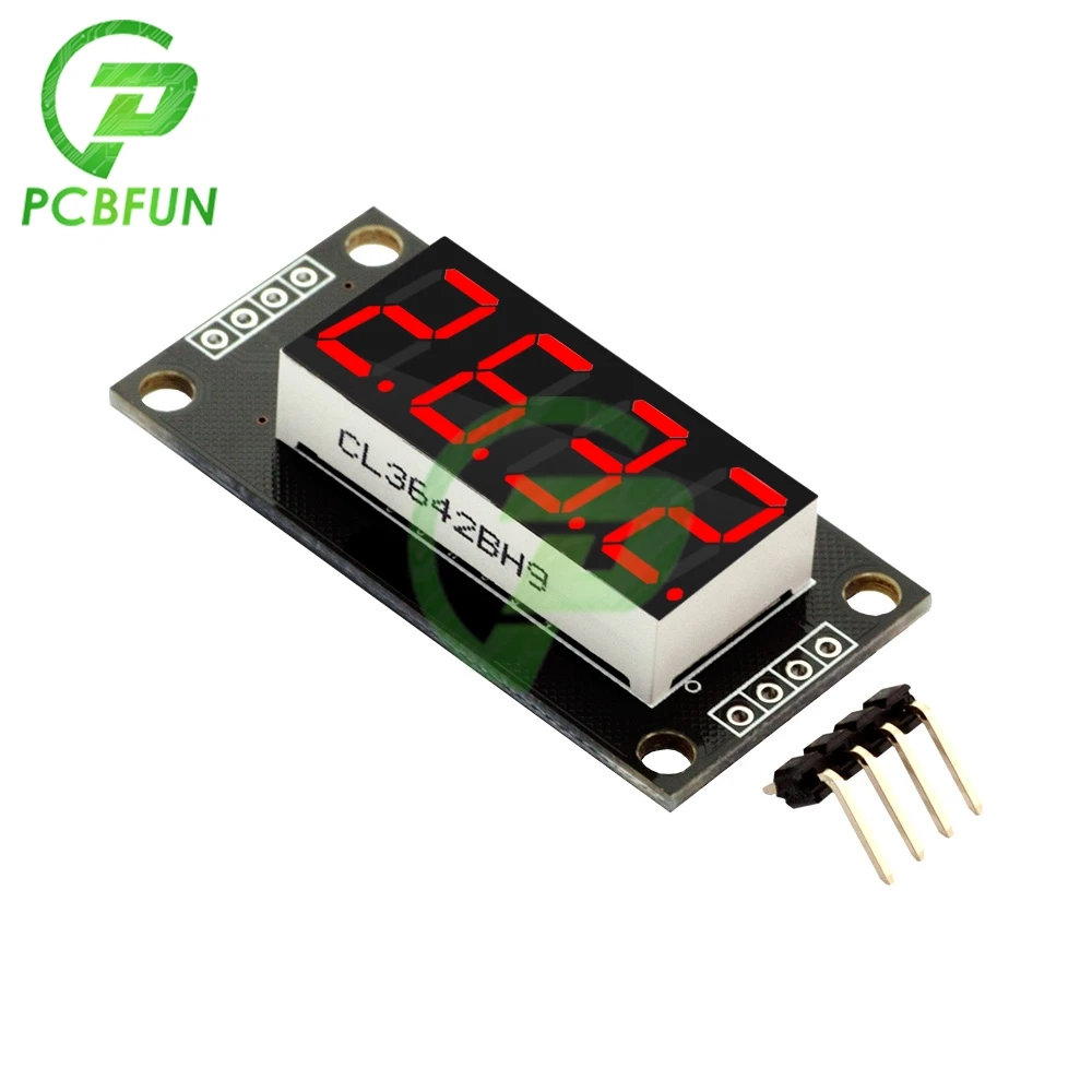 0.36 Inci 4 Digit 7 Segmen Tabung Digital TM1637 Tampilan Modul Putih Biru Hijau Kuning Merah Tampilan Led Modul Papan UNTUK Arduino