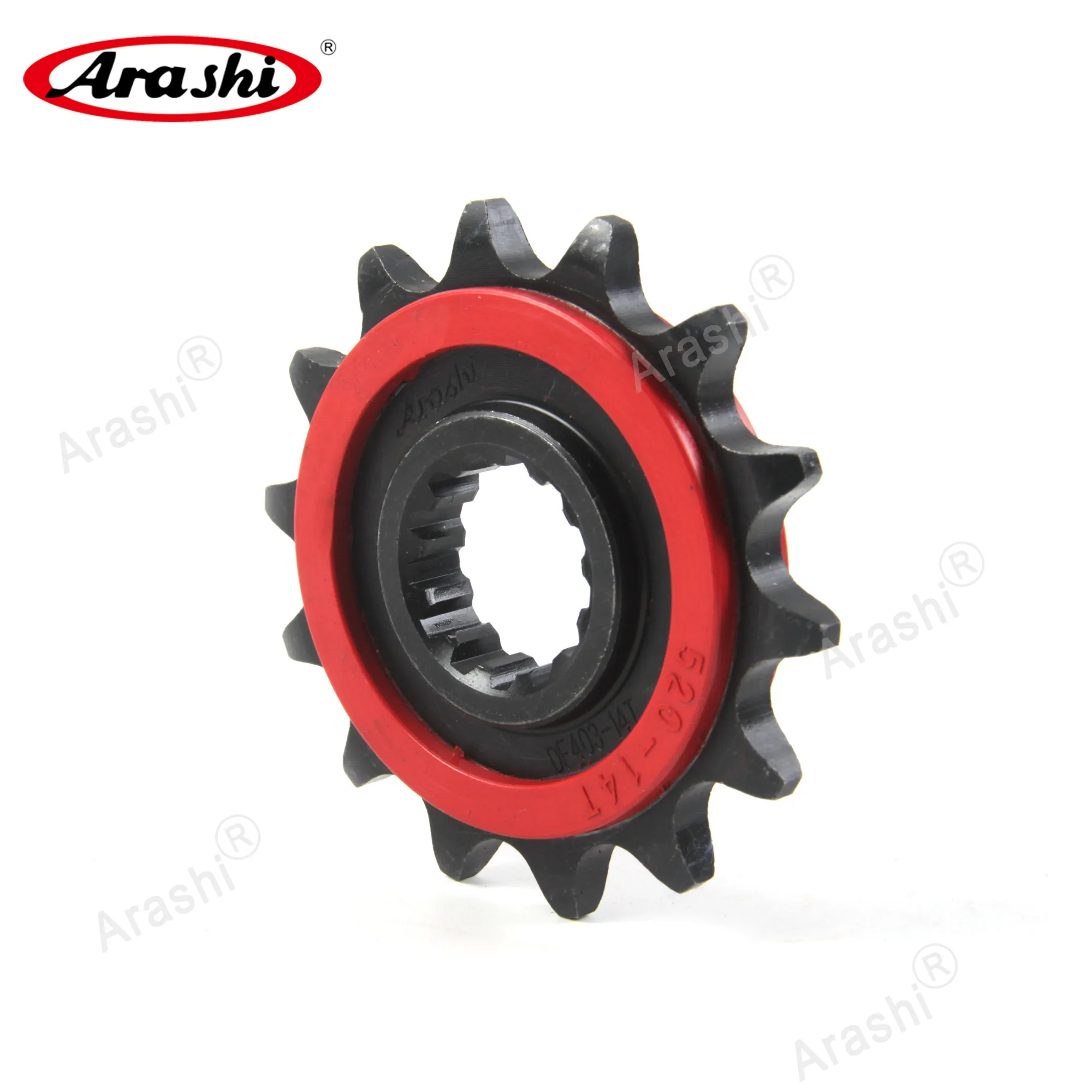 Arashi 14T 520 Pitch Rubber Cushioned Front Sprocket For KAWASAKI KLX230R KLX230 R KLX 230 R 2020 Chain Sprockets