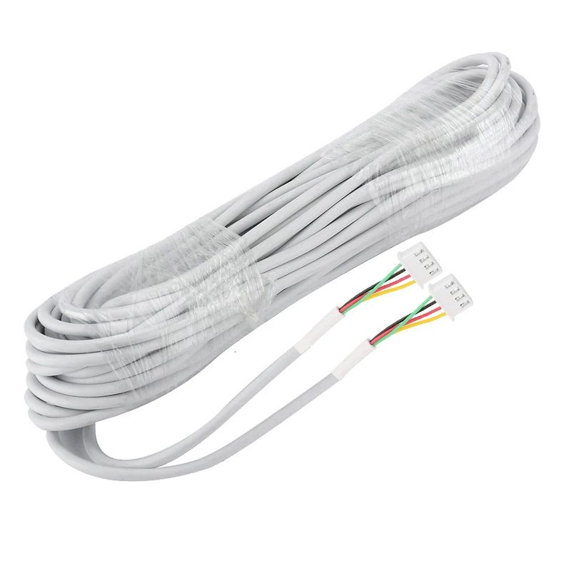 30M Avvr 4*0.3 4 Draad Kabel Voor Video Intercom Kleur Video Deur Telefoon Deurbel Bedrade Intercom Kabel