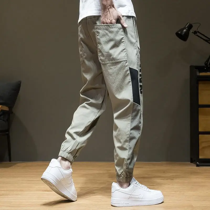 

2021 New Summer Gray Sports Pants Men's Loose Teen Men's plus-Sized Casual Harem Pants streetwear men Pants Fashion Baggy Pants
