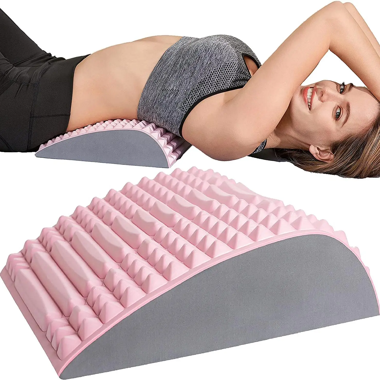 Abdominal Exerciser Mat Stretcher Back Stretcher Pillow EVA Core Trainer Massaging Spikes Mat Home Gym Workout Fitness Equipment