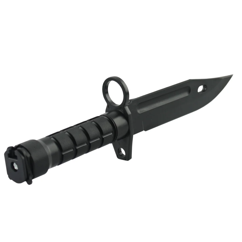 Airsoft Tactical Combat Plastic M9 Dagger Cosplay Model Toy Knife Training CS Game Bayonet