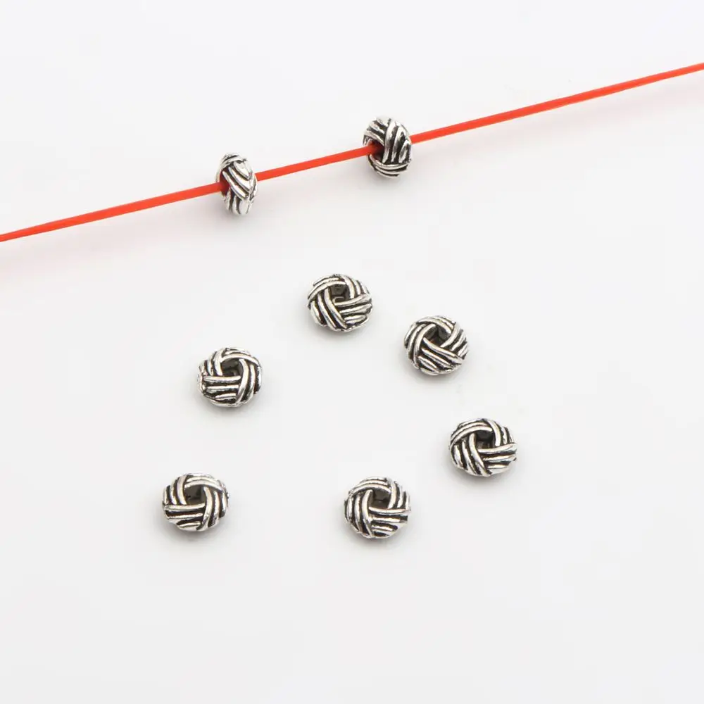 50 Stück, 32 verschiedene Arten, gemischte Metall-Abstandshalter-Perlen mit unterschiedlichen Lochgrößen für die Herstellung von Schmuck, Armbändern, Halsketten und Ohrringen – Großhandel. – Detail 39