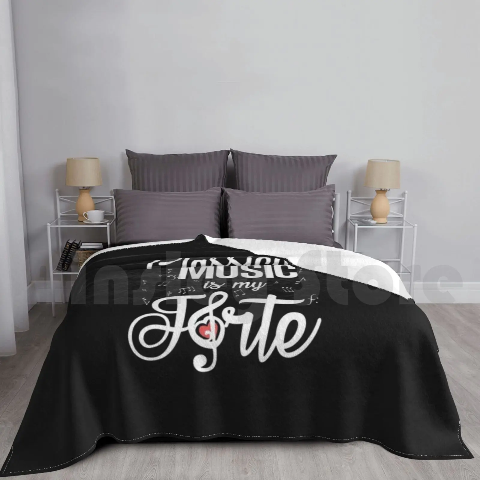 Classical Music Is My Forte Blanket Fashion Custom Classical Music Bach Mozart Schubert Beethoven Brahms