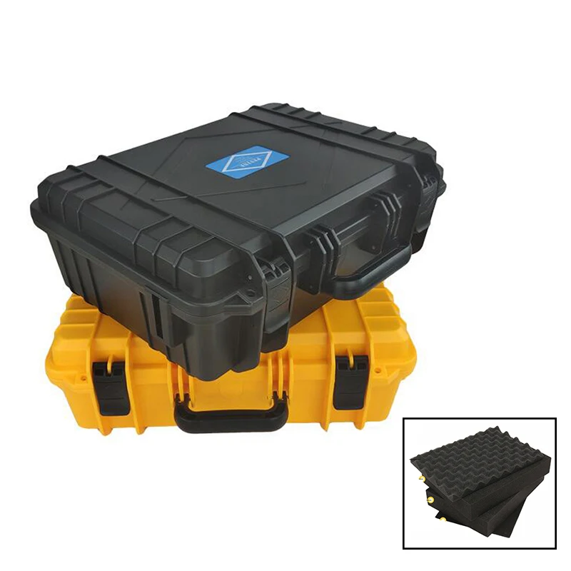 ABS Plastic Protective Safety Toolbox Portable Tool Case Equipment Instrument Tool Box Impact Resistant Suitcase with Sponge