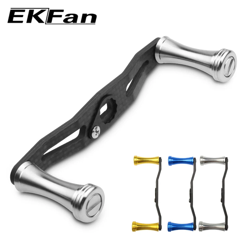 EKFan 105MM Ultralight carbon fiber Fishing Reel Handle + metal knob for 8*5MM DAIWA Fishing Reel DIY Accessory