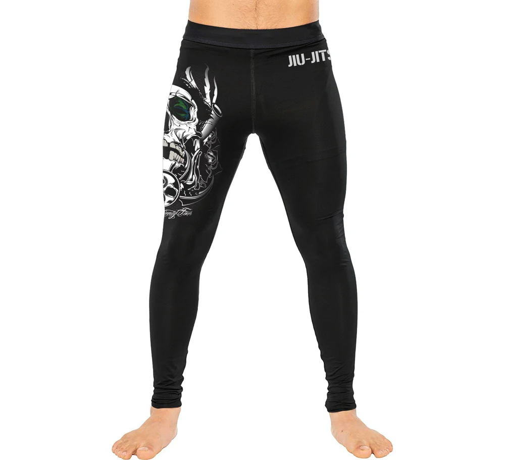 Skull Men's Moisture Wicking Compression Pants, Leggings for Cycling Hiking Fitness Crossfit Workout Gym