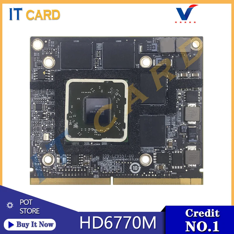 Original Radeon HD6770 HD6770M HD6750 HD6750M Video Graphics Card 109-C29557-00 For Apple iMac 27