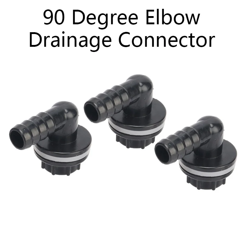 

3/8" Thread To 14mm 90 Degree Elbow Drainage Connector Aquarium Fish Tank Drain Coupling Adapters Irrigation Water Pipe Joints