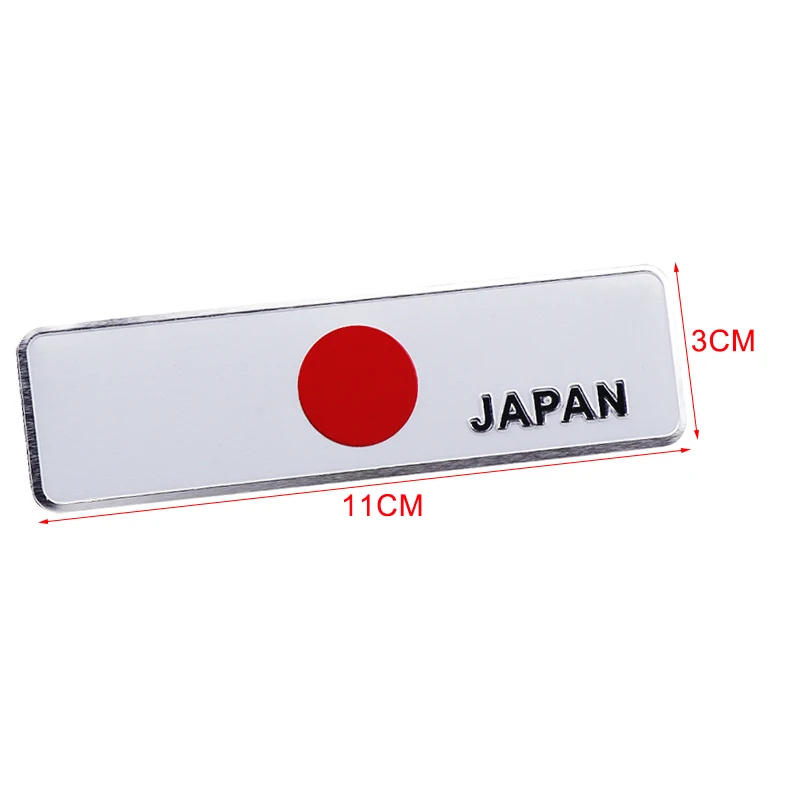 تزيين السيارة 3D الألومنيوم المملكة المتحدة اليابان ألمانيا الولايات المتحدة الأمريكية روسيا فرنسا السويد ماليزيا العلم الوطني شعار شارة دراجة نارية سيارة ملصق