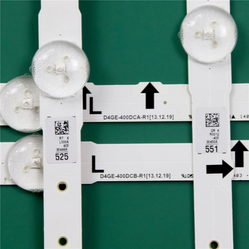 ทีวีหลอดไฟสำหรับSamsung UE40H6650AL UE40H6650AT UE40H6650SL UE40H6650ST LEDแบ็คไลท์สายไม้บรรทัดD4GE-400DCA-R1 400DCB-R2