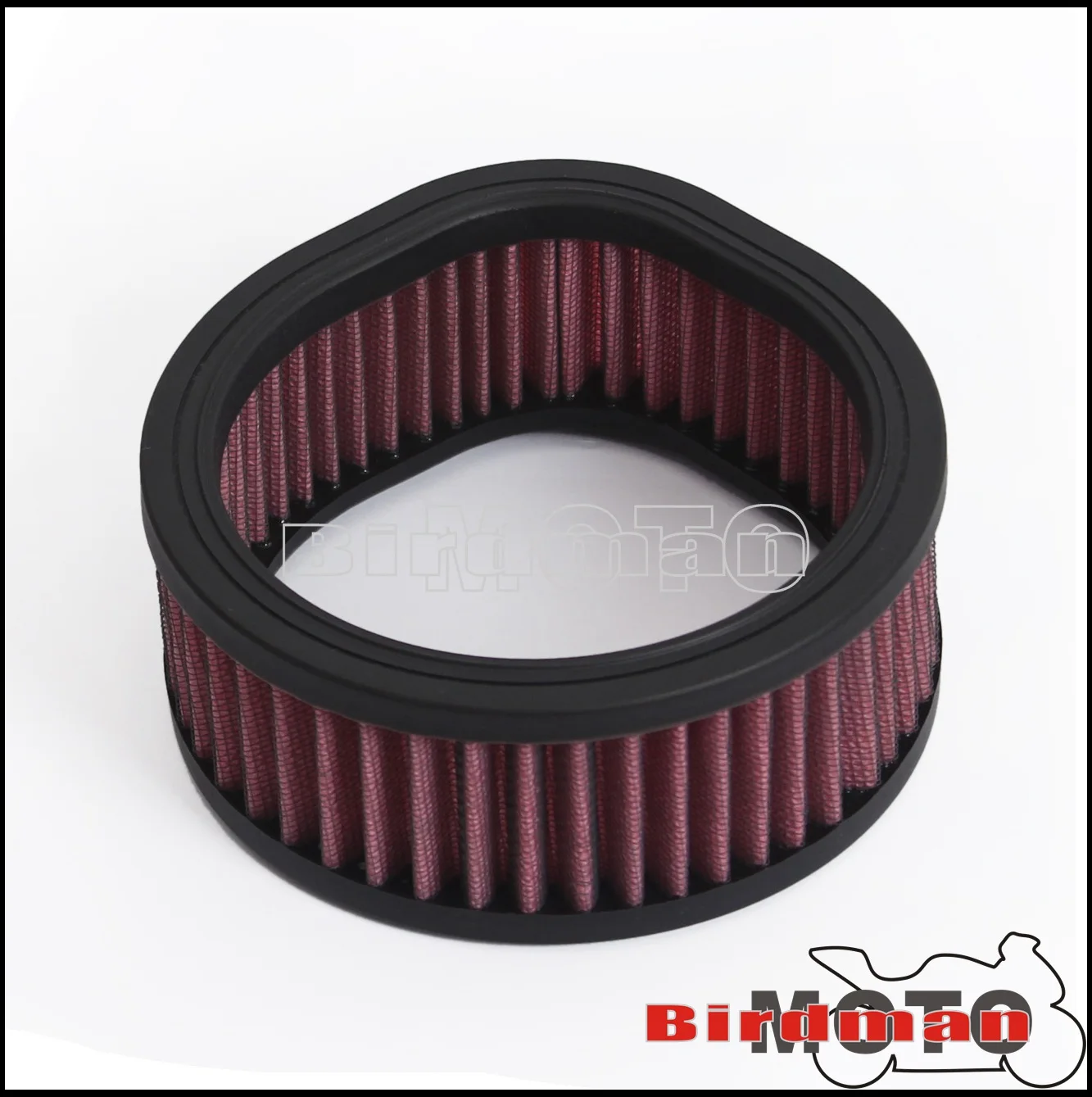 Motorcycle Red Air Filter Intake Air Cleaner High Flow For Harley S&S Super E and G Carb Carburetors With Teardrop Air Cleaner