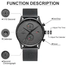 Men's Waterproof Quartz Chronograph Watch #3