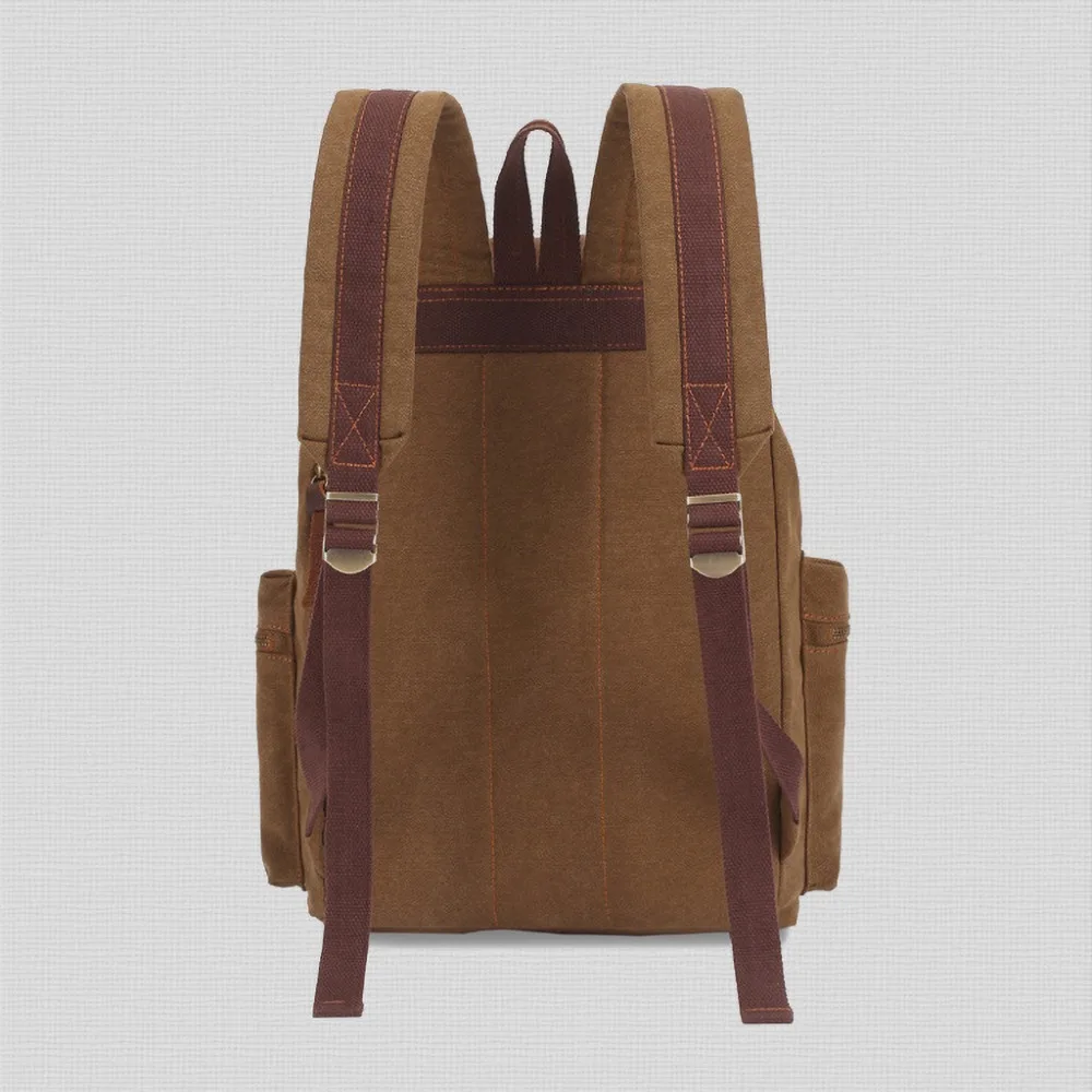 Vintage Canvas-Rucksäcke für Männer und Frauen, Reisetaschen für Studenten, Freizeitrucksäcke zum Wandern, Reisen, Camping, Rucksack Mochila Masculina – Detail 14