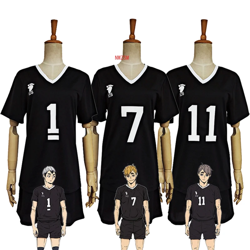 

Haikyuu!! Inarizaki Osamu Miya Atsumu Shoole Uniform Sportswear Cosplay Costume Haikiyu Volley Ball Team Jersey