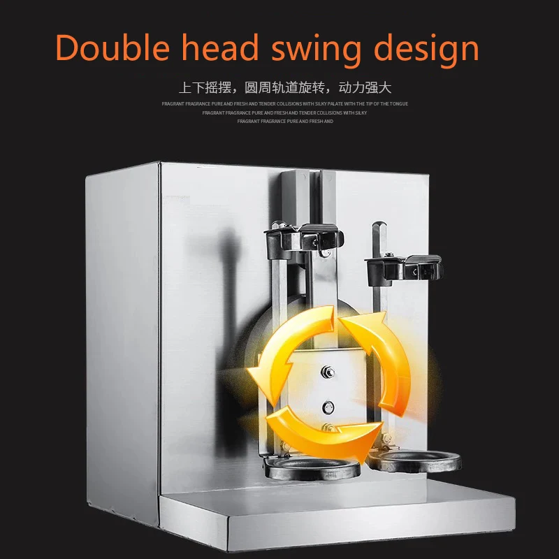 

CE certified double frame automatic bubble boba tea milkshake shaker machine stainless steel milk tea shaker