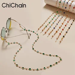 Colors Sunglasses Chain Exquisite Metal Glasses Chain Splicing Glasses Chain Multifunctional Mask Chain Imitation pearl chain