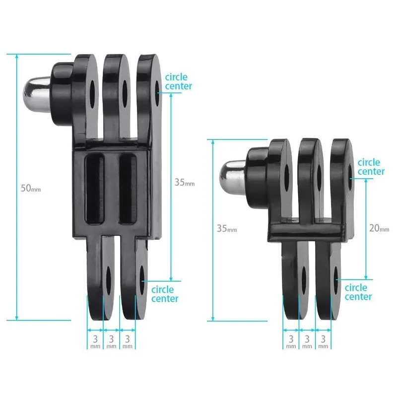 KFFTWWX Long Short Adjust Arm Straight Joints Mount For Gopro Hero 13 12 11 10 9 8 7 5 Session SJCAM yi Eken Go Pro Accessories