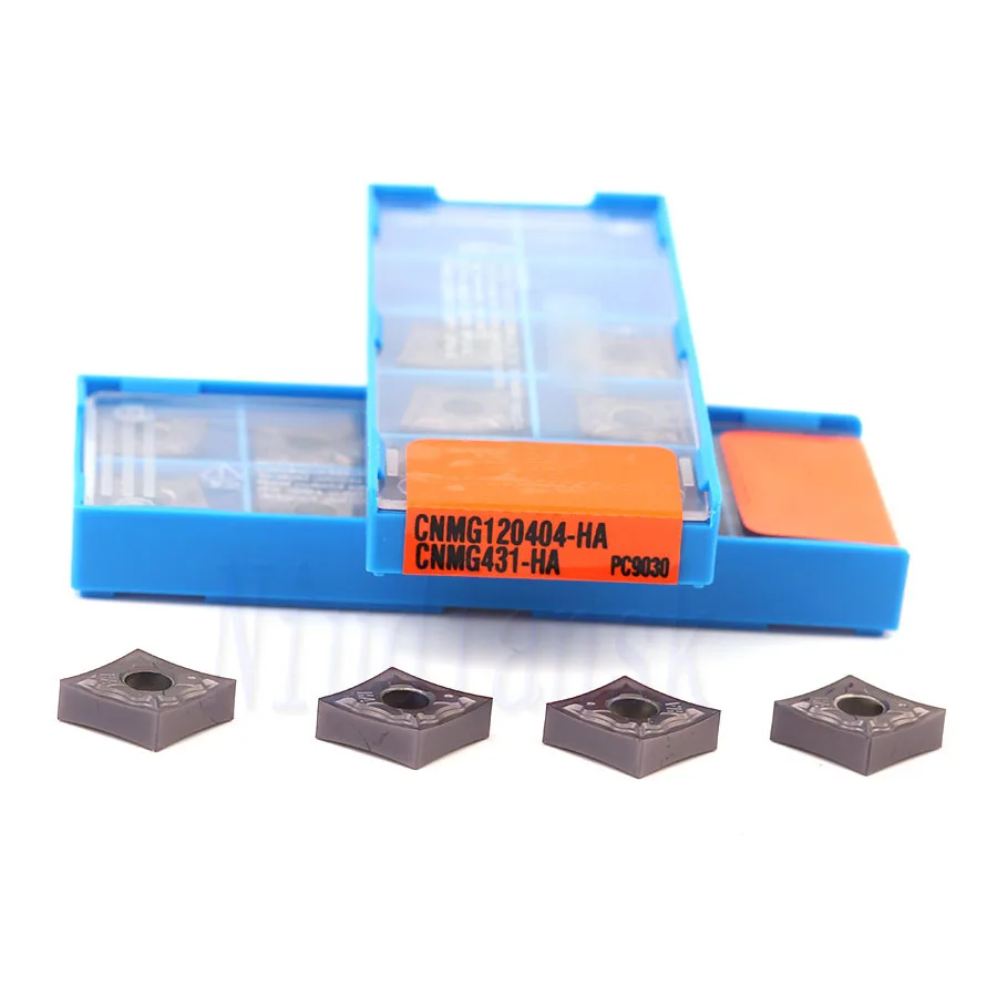 CNMG 120404 -HA PC9030 CNMG 120408 -HA PC9030 Inserto originale al 100% Inserto per tornitura in metallo duro CNC Lavorazione del tornio Utensili per tornitura esterna