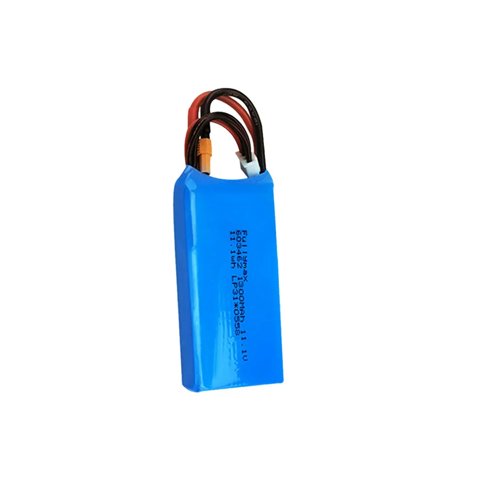 WLtoys XK X450 배터리 11.1V 1300mAh 리포 RC 드론 예비 부품 액세서리 (XT30 플러그 포함)