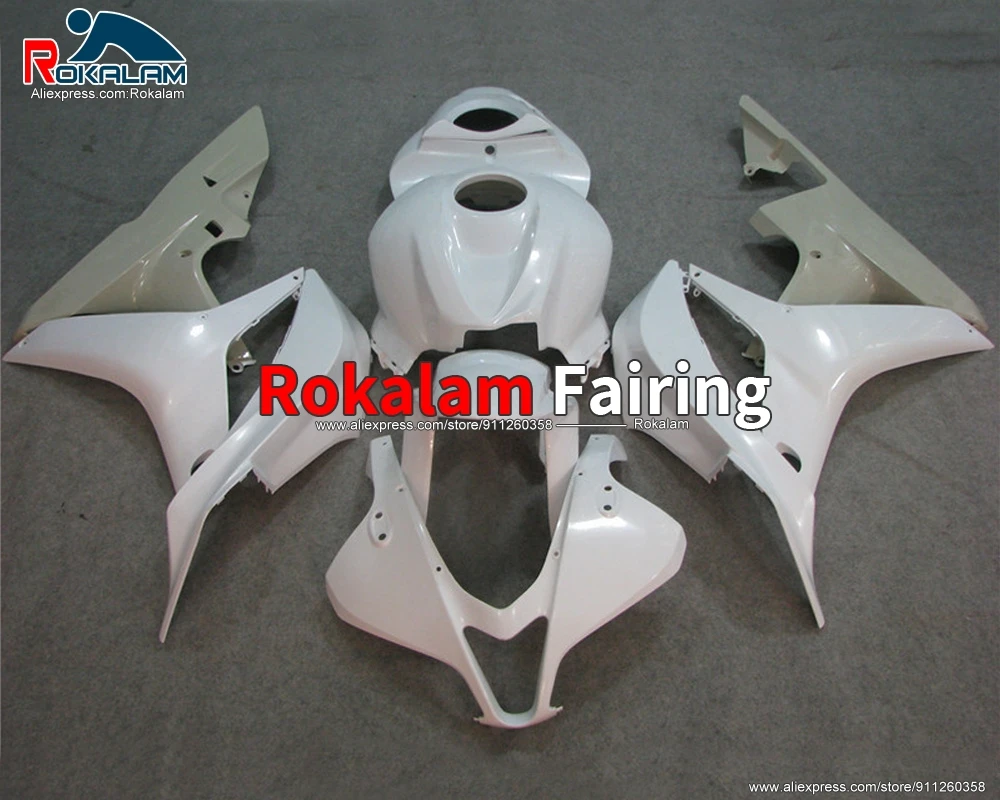 

Обтекатели мотоцикла для Honda CBR600 RR F5 2007 2008 CBR 600RR 07 08 CBR600RR, комплект белых обтекателей для мотоцикла (литье под давлением)