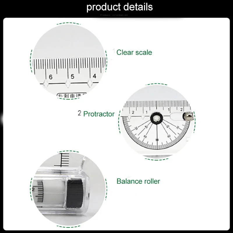 Multifunctional Geometric Rulers Angle And Circle Maker Drawing Geometric Drawing Template Measuring Ruler