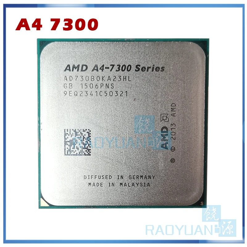 AMD A4-Series A4-7300 A4 7300 A4 7300B 3.8 GHz ثنائي النواة معالج وحدة المعالجة المركزية AD7300OKA23HL المقبس FM2