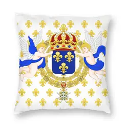 Royal Standard Of The King Of France Cushion Cover French Coat of Arms Throw Pillow Case for Living Room Pillowcase Decoration