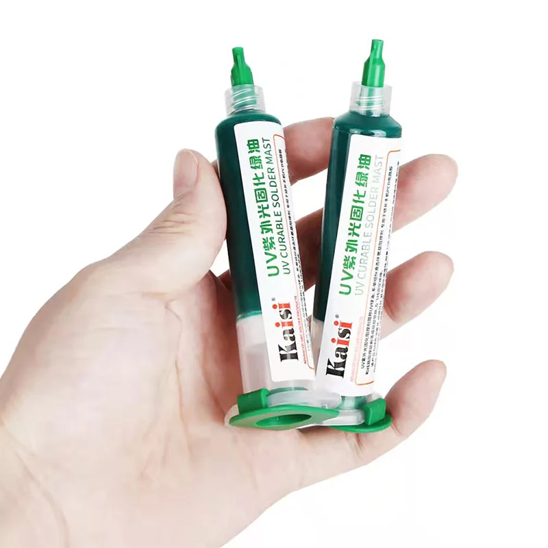 10CC UV Curing Solder Mask inchiostro resistenza pasta olio verde per PCB BGA circuito proteggere vernice elettronica strumenti di riparazione