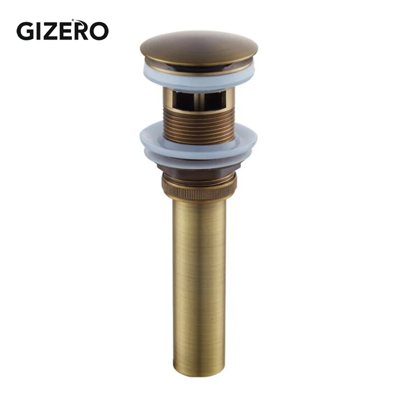 Bathroom Lavatory Basin Sink Pop Up Drain Antique Finish Brass Material Clic-clac Waterlet Vanity Sink Waste Drainer ZR2020