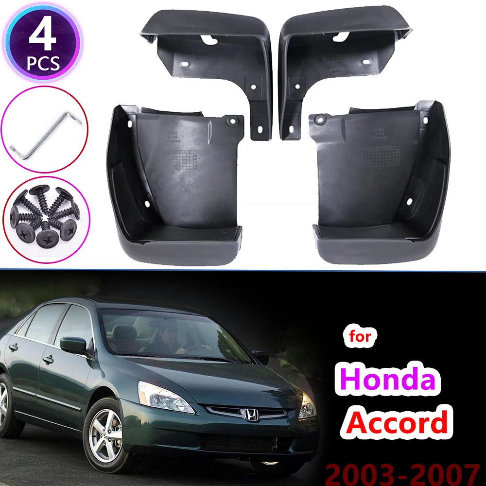 

4 PCS Car Mudflap for Honda Accord Sedan 2003~2007 Fender Mud Guard Splash Flap Mudguard Accessories 2004 2005 2006 7th 7 Gen