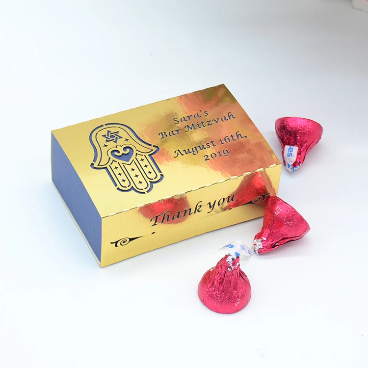Personalized laser cut bar mitzvah and bat mitzvah drawer boxes