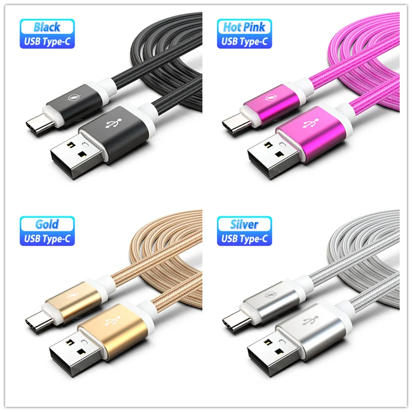 3m 2m 1.5m 25 ซม.USB ประเภท C สาย Cabo สำหรับ Xiao mi mi A2 A3 CC9 9 mi 9 SE สีดำ shark 2 Samsung A50 S10 S10e + สายชาร์จ