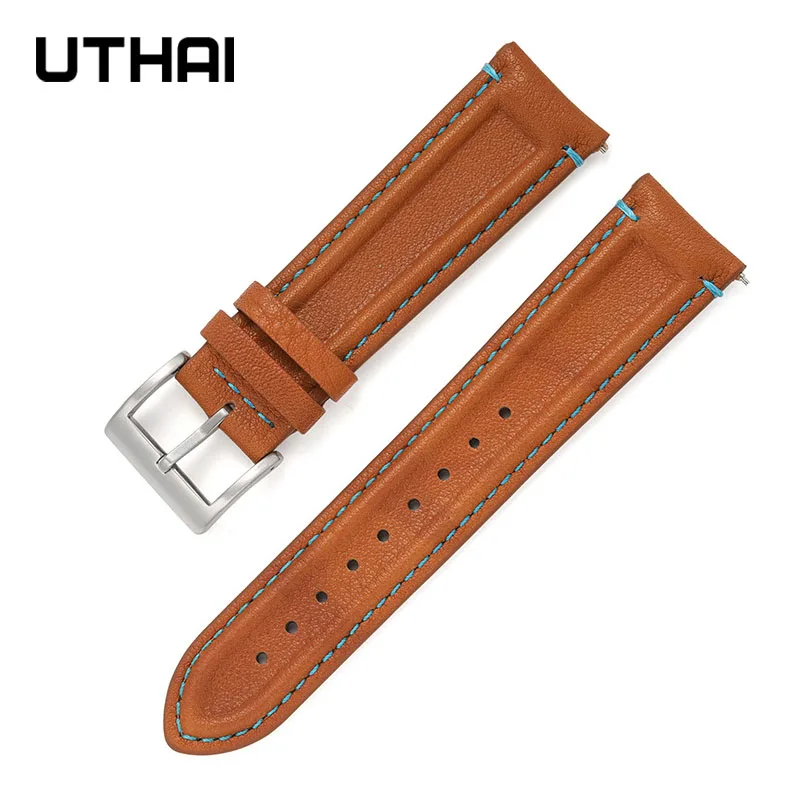 UTHAI Z44 Genuine leather watchbands For Samsung Galaxy S3 Huawei Xiaomi smart watch strap Band Belt  Bracelet sport 20mm 22mm