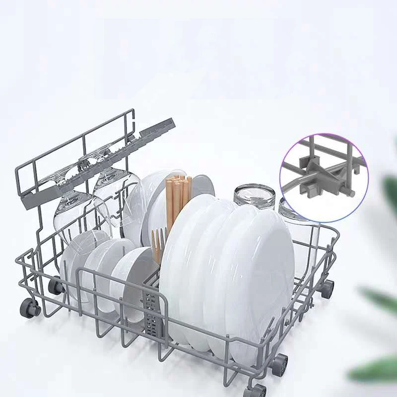 Lavavajillas eléctrico inteligente para el hogar, máquina de lavado de frutas y verduras, portátil y automática, instalación gratuita, 220V