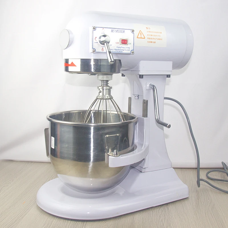 5L Kitchen Mixer Commercial Electric Fresh Milk Frother Machine Whipping Cream Whipped Food Mixing Bread Dough Mixer Blender