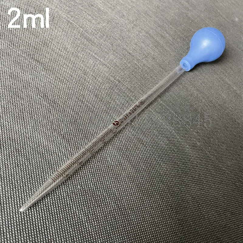 10pcs/lot Glass Graduated Pipette Dropper Vol. 0.5ml/1ml/2ml/3ml/5ml/10ml Transfering Pipette with Rubber Head