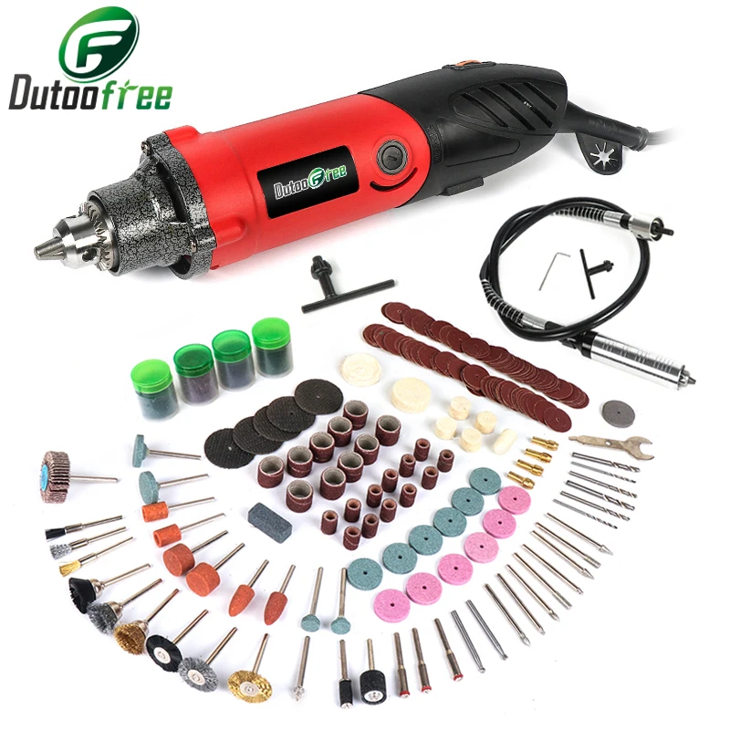 240W Electric Drilling  Engraving Pen Grinder 361PCS Accessories With 6 Speed For Metal Working Machine Polishing Dremel Tools