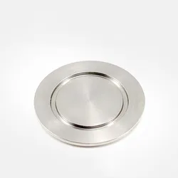 KF Vacuum Flange Blind Plate, Flange cega em branco, Solid End Cap, Flange Baffle Plate para tubo de vácuo Tri Clamp, Aço inoxidável 304