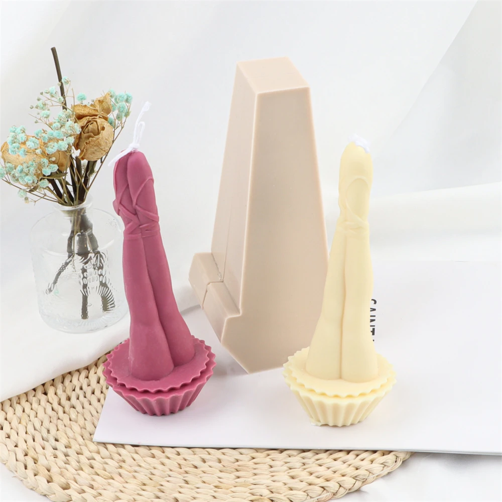 New Design 3D Stereo Sexy Lady Legs Silicone Body Candle Mold Ballet Skirt Female Lower Torso Soap Plaster Statue Art Decor Tool