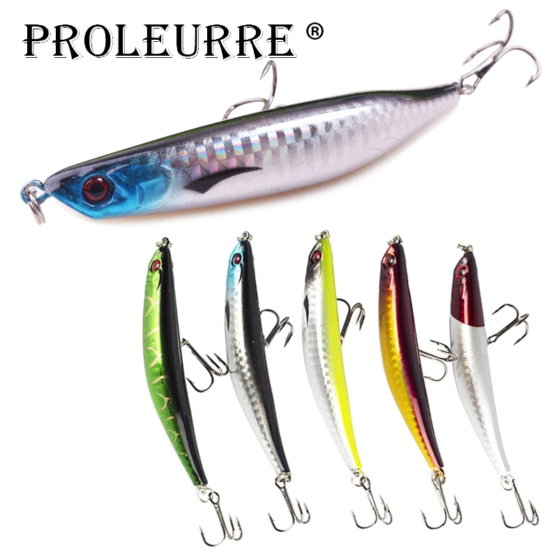 

1PCS Pencil Fishing Lure 9cm 7.5g Topwater Floating Hard Bait Sub Surface Dying Fish Lures Minnow Pesca Fishing Tackle