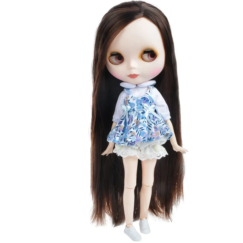 Neo blyth boneca cabelo para nbl personalizado rosto brilhante, 1/6 bola bonecas bjd articulado boneca blyth para a menina, oferta especial em saletoys para