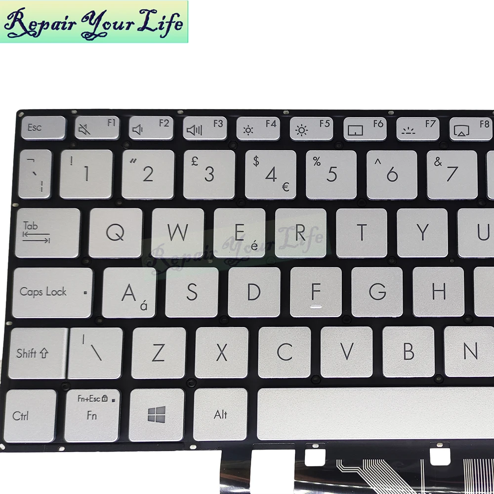 Imagem -02 - Ryl Francês uk Euro Teclado Retroiluminado para Asus Vivobook 15x X521 X521f X521fl X521fa X521eq X521ua X521ia X521jq5626uk00 At3uk13