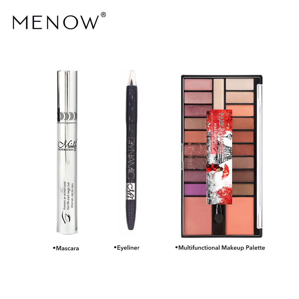 Menow Miele Foreign Trade Makeup Set Delicacy Eye Makeup Eye Shadow Mascara Eyeliner