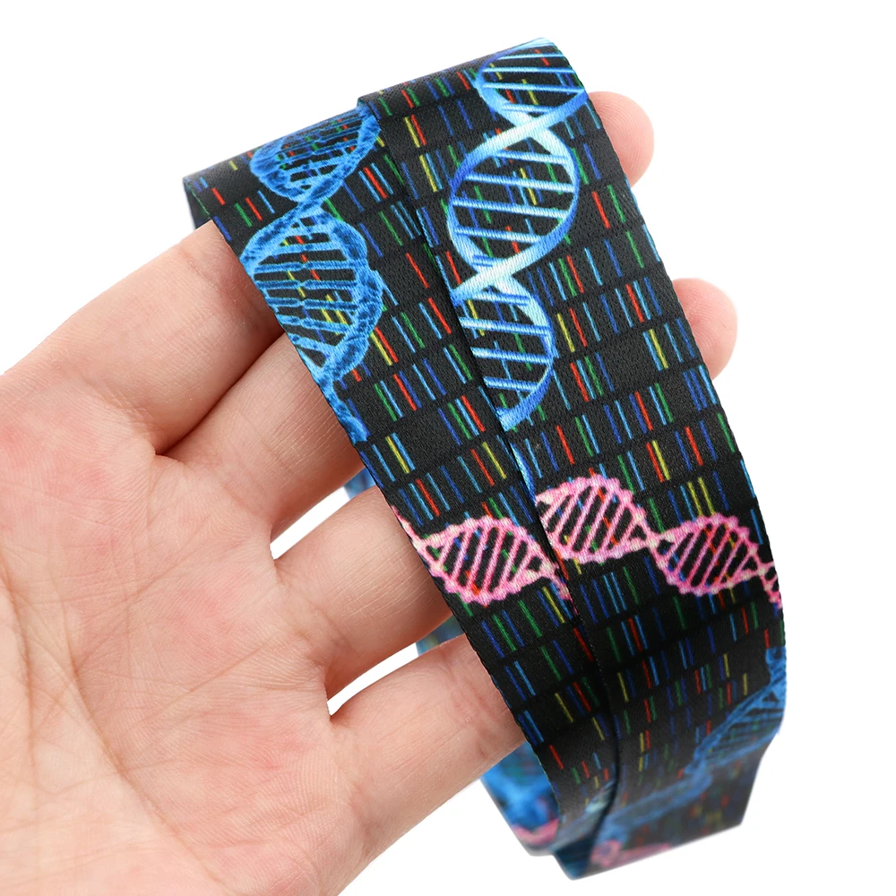 PF958 cordino Gene DNA per portachiavi coperchio carta d\'identità Pass studente cellulare porta Badge USB portachiavi cinghie accessori