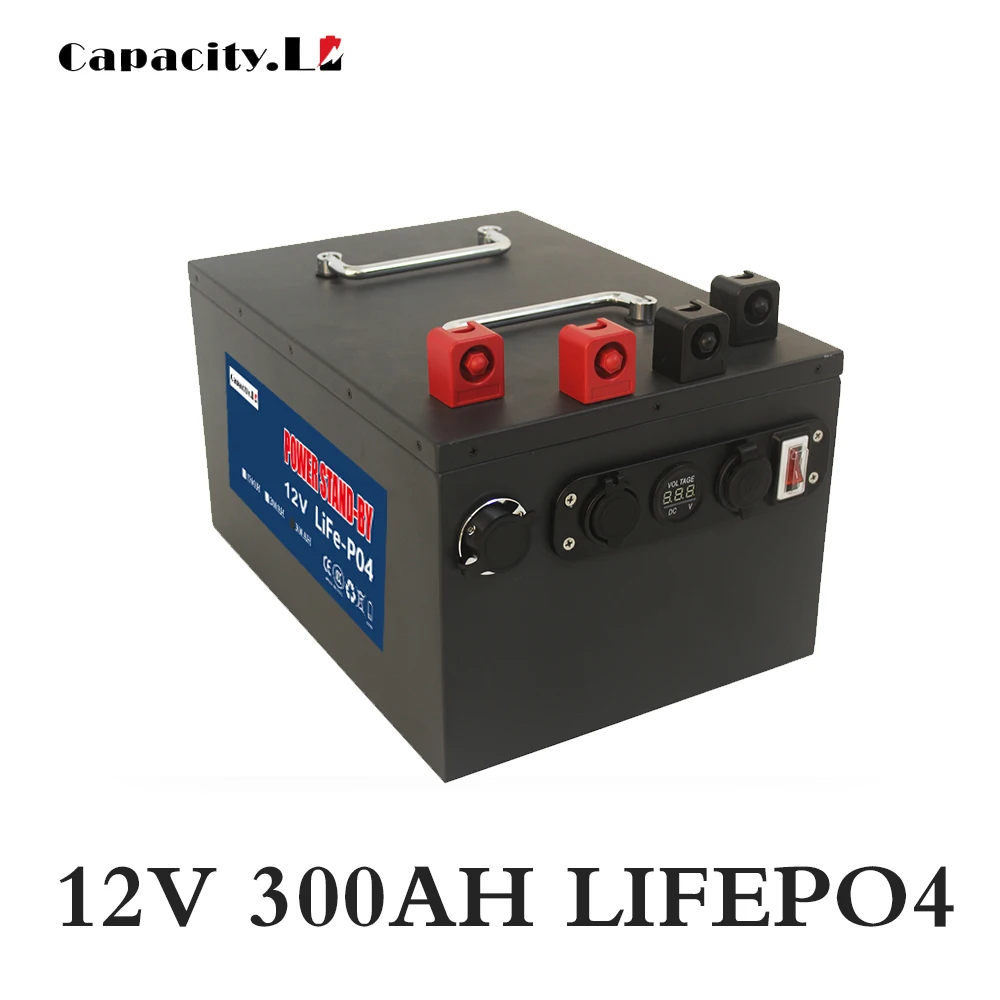 12V100AH200AH300AH LiFePO4 lithium battery pack for outdoor camping RV Ship machine battery solar lighting