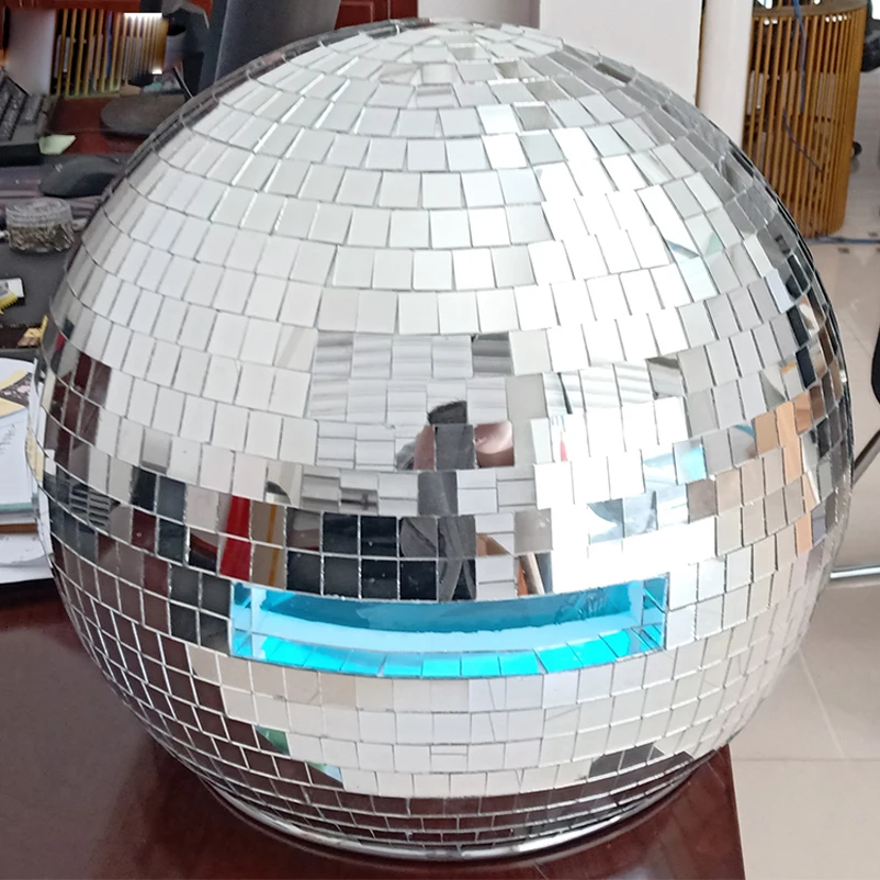 Disco Mirror ball helmet mask costume specchio per DJ nightclub festival musicale dance party mirror man show mirror