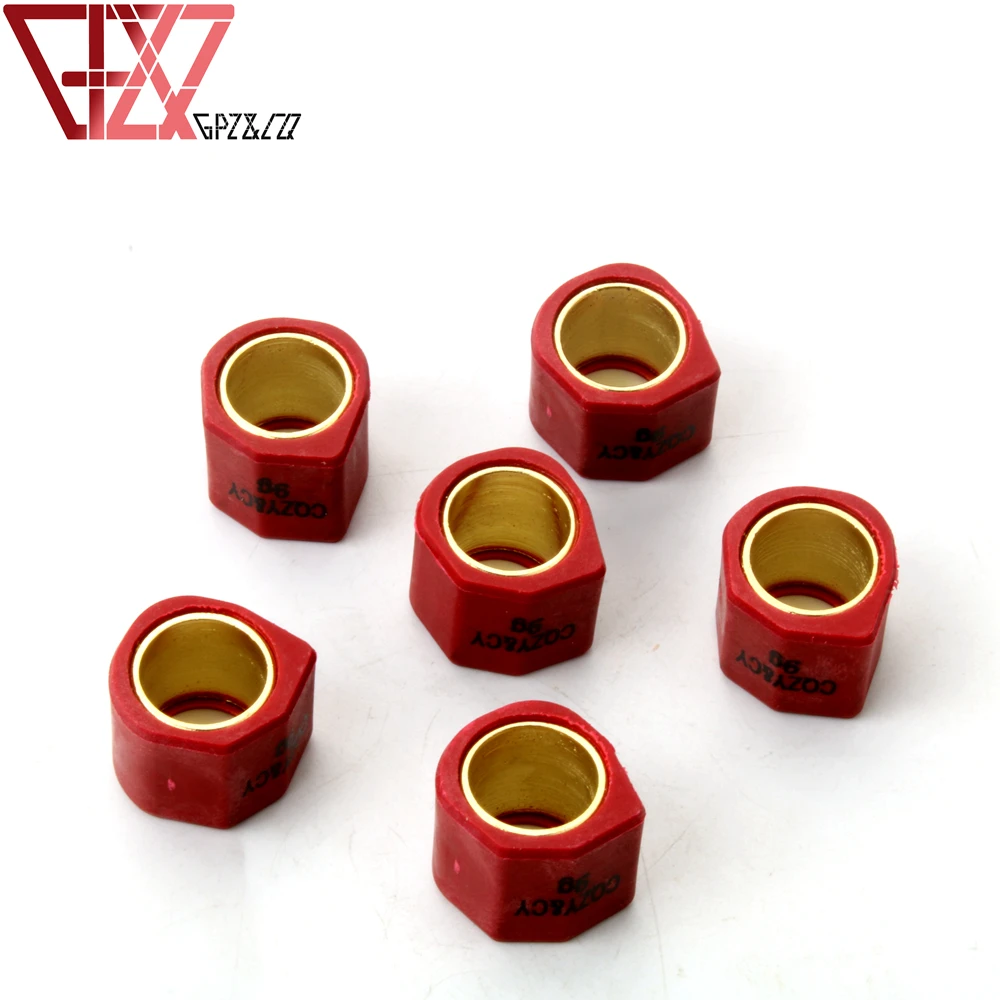 6pc Racing Roller Set Weight 9gram 11gram 13gram 15gram 20x17mm For Piaggio Hexagon 125 LX LXT GTX Runner X9 180 Scooter Engine